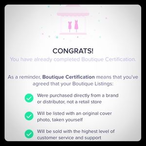 I made it to my boutique certified closet! ❤️